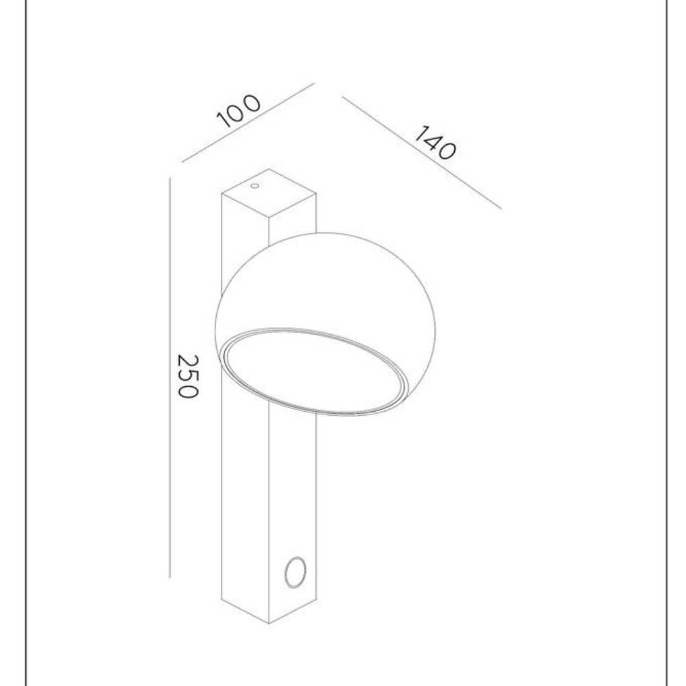 LED Wandleuchte Esfera in Weiß 9W 643lm günstig online kaufen