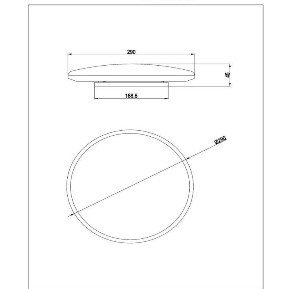 LED Deckenleuchte Olson in Weiß 24W 1800lm günstig online kaufen