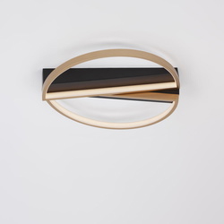 LED Deckenleuchte Elize in Gold und Schwarz