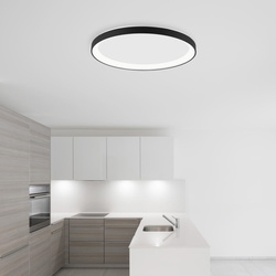 LED Deckenleuchte Pertino in Schwarz