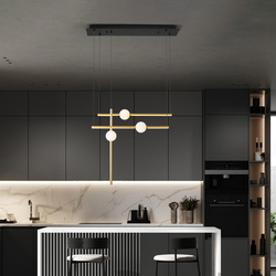 LED Pendelleuchte Acrobat in Gold und Weiß