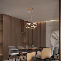 LED Pendelleuchte Celestia in Gold