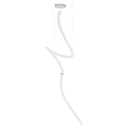 LED Pendelleuchte Perla in Weiß