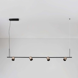 LED Pendelleuchte Sirmos in Mokka und Schwarz