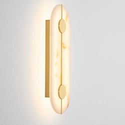 LED Wandleuchte Aider in Gold und Transparent