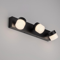LED Wandleuchte Teko in Schwarz IP44