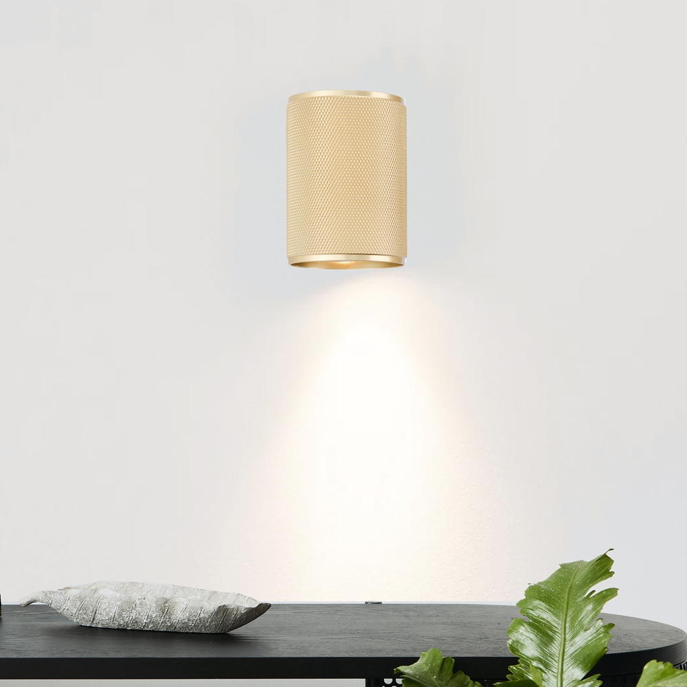 LED Wandleuchte Marty in Gold-matt 5W 350lm GU10 1-flammig günstig online kaufen