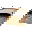 RINGO-Living Nachttisch Arik aus Mangoholz in Natur 300mm