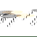 RINGO-Living Couchtische Caiside II aus Metall in Bronze-antik 2er Set