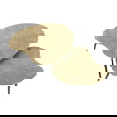 RINGO-Living Couchtische Caiside II aus Metall in Bronze-antik 2er Set