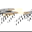 RINGO-Living Couchtische Caiside aus Metall in Bronze-antik 3er Set