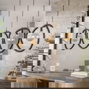 famlights | Pendelleuchte Beppo in Schwarz E27 4-flammig