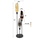 famlights | Stehleuchte Debbie in Mehrfarbig und Schwarz E27 3-flammig 450mm