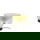 famlights | Stehleuchte Dona in Gold-transparent und Schwarz E27 290mm