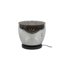 famlights | Stehleuchte Dona in Rauchglas und Schwarz E27 290mm