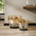 famlights | Stehleuchte Dona in Gold-transparent und Schwarz E27 320mm