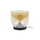 famlights | Stehleuchte Dona in Gold-transparent und Schwarz E27 320mm