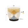 famlights | Stehleuchte Dona in Gold-transparent und Schwarz E27 320mm