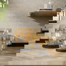 famlights | Stehleuchte Dona in Gold-transparent und Schwarz E27 480mm