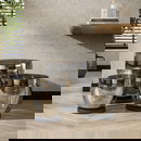 famlights | Stehleuchte Dona in Rauchglas und Schwarz E27 480mm