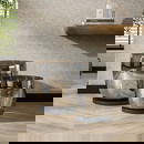 famlights | Stehleuchte Dona in Rauchglas und Schwarz E27 480mm