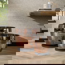 famlights | Stehleuchte Dona in Kupfer-transparent und Schwarz E27 480mm