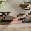 famlights | Stehleuchte Dona in Kupfer-transparent und Schwarz E27 480mm