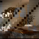 famlights | Pendelleuchte Eloise in Rauchglas und Schwarz...