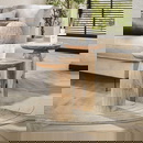 RINGO-Living Beistelltisch Fibi aus Akazienholz in Natur-hell 500mm