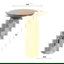 RINGO-Living Beistelltisch Fibi aus Akazienholz in Natur-hell 500mm