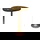 RINGO-Living Beistelltisch Kahiau aus Glas in Gold 600mm