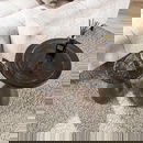 RINGO-Living Beistelltisch Kahiau I aus Glas in Kupfer-antik 600mm