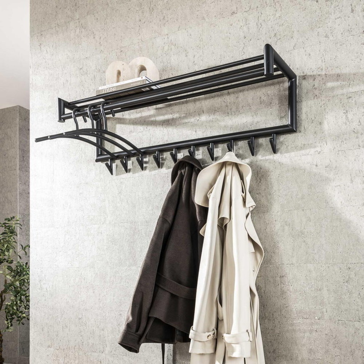 RINGO-Living Garderobe Kiri 20 aus Stahl in Schwarz