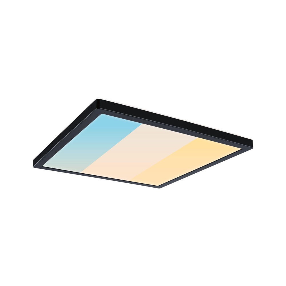 Paulmann Atria Shine LED Panele Badezimmer Küche LED IP44 modern Schwarz Kunststoff 1-flammig