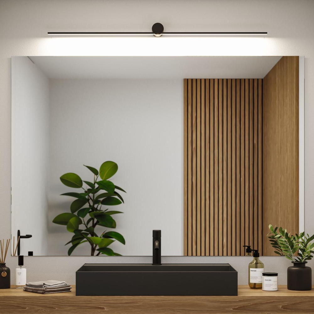 Paulmann Sava Badezimmerlampe, Badleuchte & lampe für das Badezimmer Badezimmer LED IP44 modern Schwarz-matt Metall Kunststoff 1-flammig