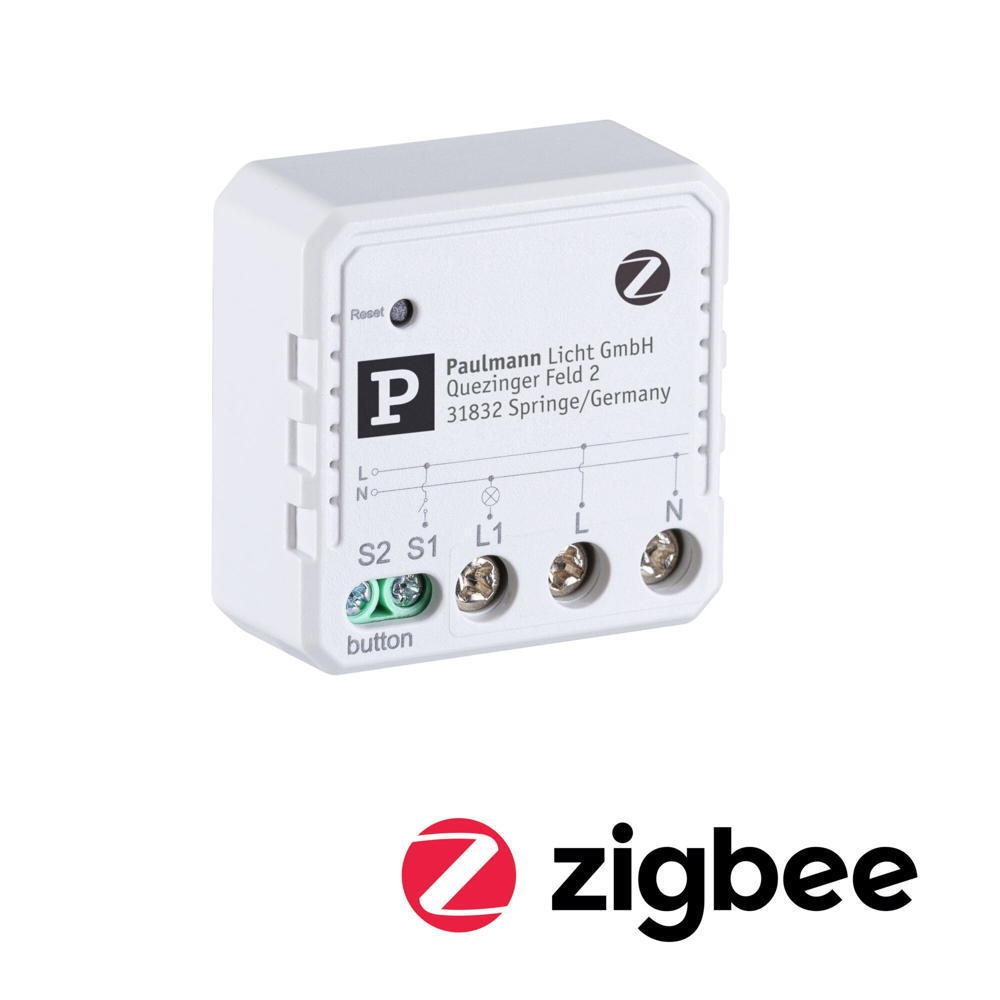 Smarter Zigbee 3.0 Unterputzsensor in Weiß