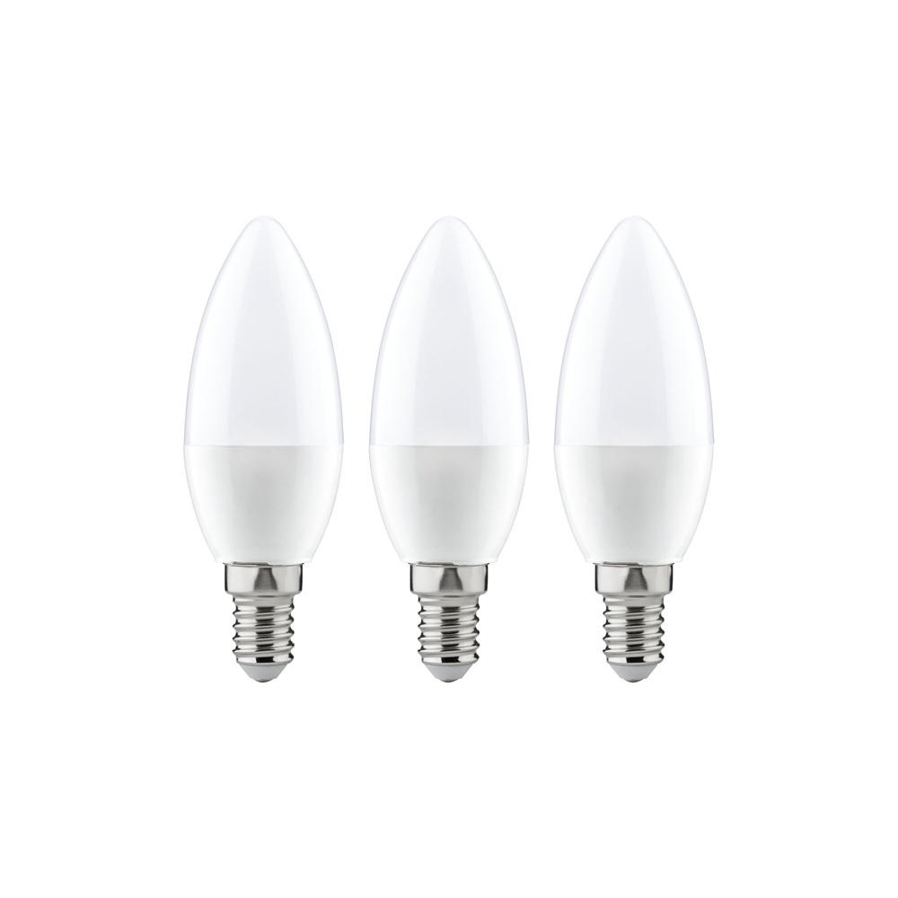 LED Lampe in Weiß E14 Kerze - B35 35W 250lm 2700K 3er Set