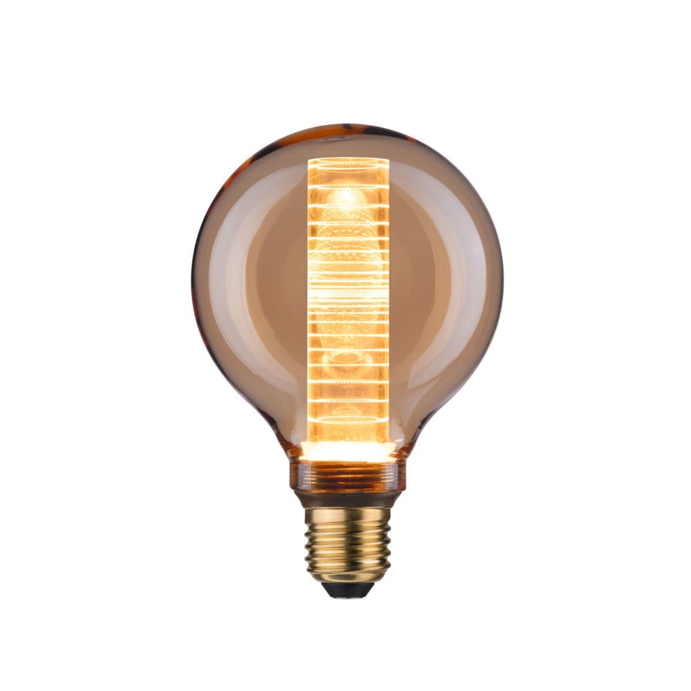 LED Lampe in Gold E27 Globe - G95 4W 230lm 1800K 1er Set Ringmuster