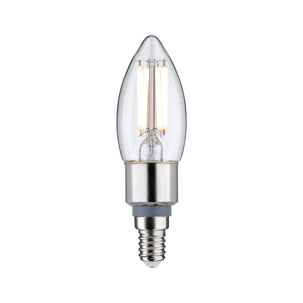LED Lampe in Transparent E14 Kerze - ST35 5W 470lm 1800 bis 3000K dimmbar 1er Set