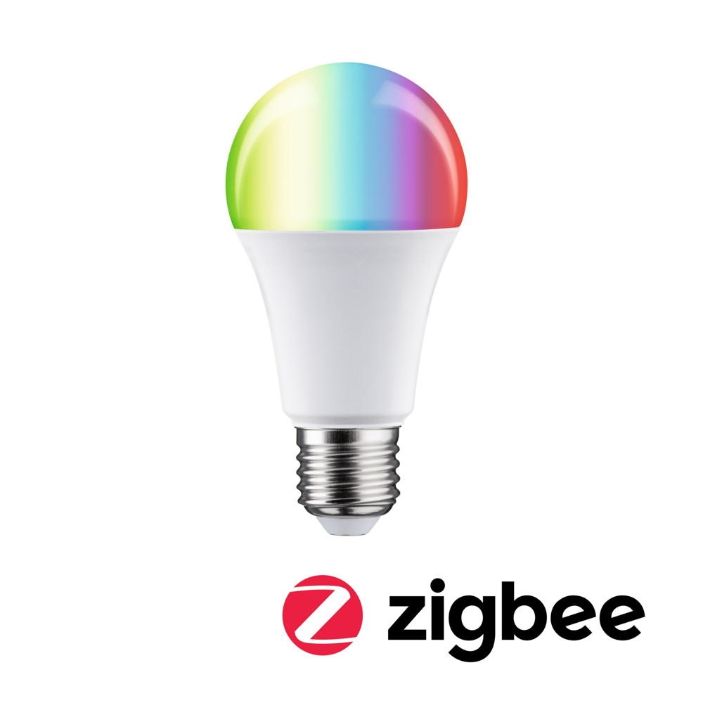 Smarte Zigbee 3.0 LED Lampe in Weiß E27 Birne - A60 11W 1055lm RGBW dimmbar 1er Set