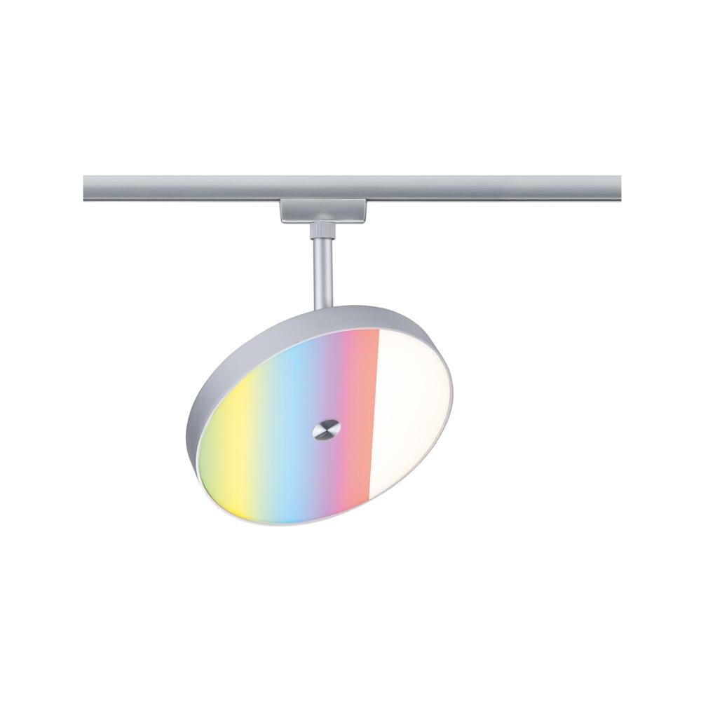 Paulmann URail Hildor Wohnzimmer Flur Schlafzimmer LED modern Chrom Weiß Kunststoff 1-flammig