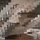 famlights | Stehleuchte Delf in Schwarz E27 3-flammig