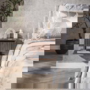 RINGO-Living Nachttisch Hajo II aus Akazienholz in Natur-dunkel schwebend