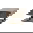 RINGO-Living Nachttisch Hajo II aus Akazienholz in Natur-dunkel schwebend