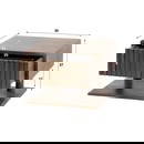 RINGO-Living Nachttisch Hajo II aus Akazienholz in Natur-dunkel schwebend