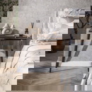 RINGO-Living Nachttisch Hajo aus Akazienholz in Natur-dunkel links