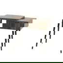 RINGO-Living Nachttisch Hajo aus Akazienholz in Natur-dunkel links