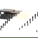 RINGO-Living Nachttisch Hajo aus Akazienholz in Natur-dunkel links