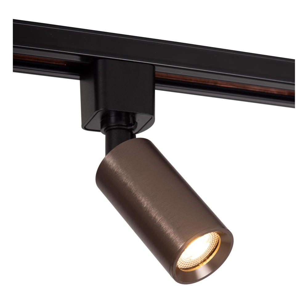 Lucide TRACK Wohnzimmer Schlafzimmer Flur modern Kaffee Schwarz Aluminium GU10 1-flammig