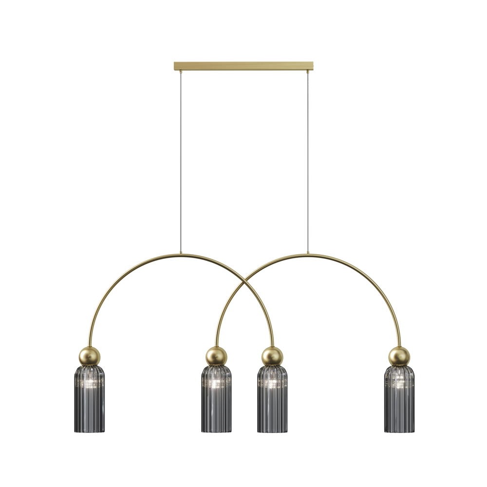 Maytoni Antic Hänge- & Pendellampe & Hängeleuchte Wohnzimmer Esszimmer modern Gold Metall E14 4-flammig